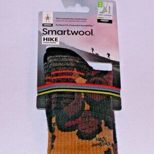 SmartWool Outdoor Afro Hike Print Light Cushion Unisex Crew Socks Men's Medium